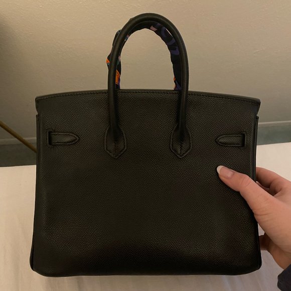 Hermes Birkin 25 Black Palladium Hardware - Picture 4 of 6